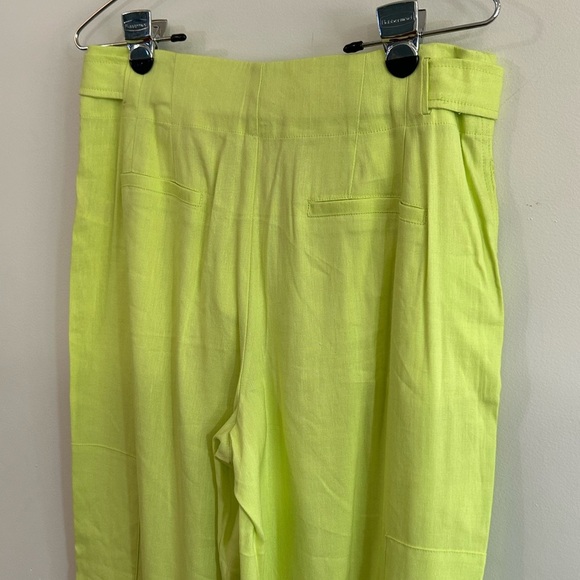 JASON WU Medium lime green trouser pants WV9059-300-6pa parachute style 80s y2k - Picture 8 of 9
